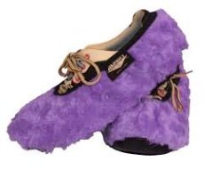 LADIES FUZZY SHOE COVER MASTER LAVENDER -PAIR
