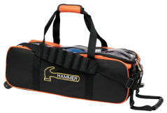 PREMIUM TRIPLE TOTE SLIM BLK/ ORGN