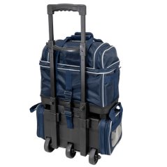 TAŠKA NA 4 KOULE NA KOLEČ. STREAMLINE DIAMANTOVĚ TMAVĚ MODRÁ/ŠEDÁ