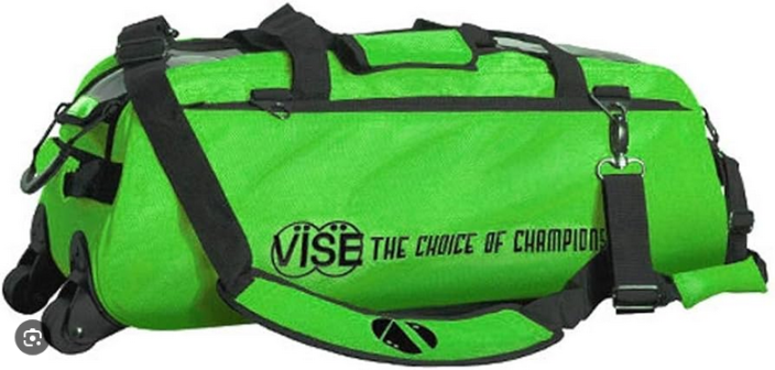 TAŠKA NA 3 KOULE TOP TOTE ROLL VISE S PRŮHLEDEM NEONOVĚ ZELENÁ