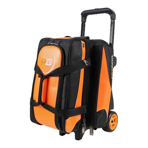 TAŠKA NA 2 KOULE NA KOLEČKÁCH PB DELUXE ČERNÁ/KARBON ORANŽOVÁ