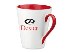 COFFEE MUG 300 ML LOGO DEXTER RED