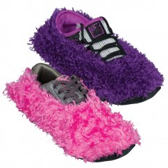 FUZZY SHOE COVER PURPLE ONE SIZE- PAIR