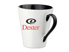 COFFEE MUG 300 ML LOGO DEXTER BLACK
