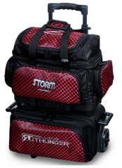 4-BALL ROLL THUNDER BAGS CHECKERED/RED