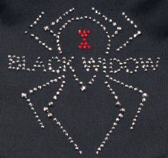 KLOUZACÍ NÁVLEK NA ŠPIČKU BOTY HAMMER BLACK WIDOW  S KAMÍNKY