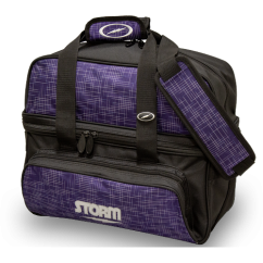 TAŠKA DLX NA 2 KOULE NOSIČKA S PROSTOREM NA BOTY ABSTRAKTNÍ FIALOVÁ/ČERNÁ