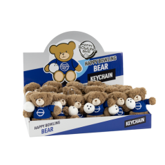 HAPPY BOWLING BEAR 15 CM KEYCHAIN