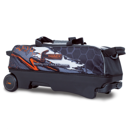 TAŠKA NA 3 KOULE NA KOLEČKÁCH HAMMER HYBRID ČERNÁ/ORANŽOVÁ