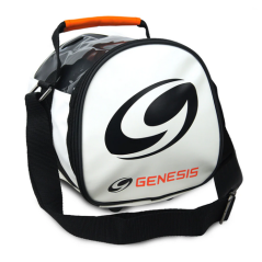 TAŠKA PŘÍDAVNÁ NA JEDNU KOULI GENESIS CARBON BÍLÁ/ORANŽOVÁ