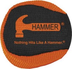 MÍČEK S MAGNÉZIEM HAMMER Z MIKROVLÁKNA ČERNÝ/ORANŽOVÝ