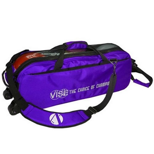 3 BALL CLEAR TOP TOTE ROLL VISE PURPLE