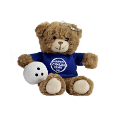 PŘÍVĚŠEK NA KLÍČE HAPPY BOWLING PLYŠOVÝ MEDVĚD 15 CM