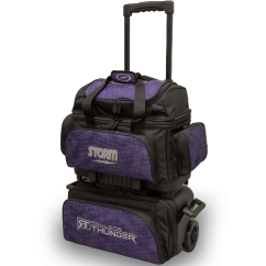 TAŠKA NA 4 KOULE NA KOLEČKÁCH THUNDER ABSTRAKTNÍ FIALOVÁ/ČERNÁ