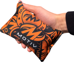 SÁČEK S MAGNÉZIEM MOTIV FLEX ČERNÁ/ORANŽOVÁ