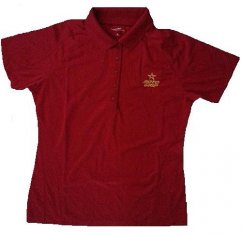 AMBITION WOMENS POLO SHIRT RED