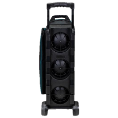 TAŠKA NA 3 KOULE NA KOLEČKÁCH STREAMLINE DIAMANTOVĚ ČERNÁ/AQUA