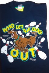 T-SHIRT SCOOBY DOO WHO LET THE DOG OUT