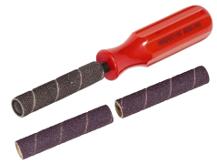 BRUSNÉ NÁŘADÍ INNOVATIVE S ČERVENOU RUKOJETÍ 3/4" W/ 3 BRUSNÉ RULIČKY