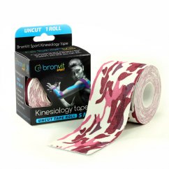 KINESIOLOGY TAPE CAMOUFLAGE PINK 5 M x 5 CM