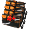 TAŠKA NA 3 KOULE TOTE DELUXE S TAŠKOU NA BOTY ČERNÁ/ORANŽOVÁ 4+