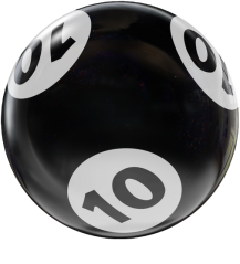 BINGO HOUSEBALL BLACK/WHITE 10 LBS