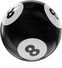 BINGO HOUSEBALL BLACK/WHITE 8 LBS