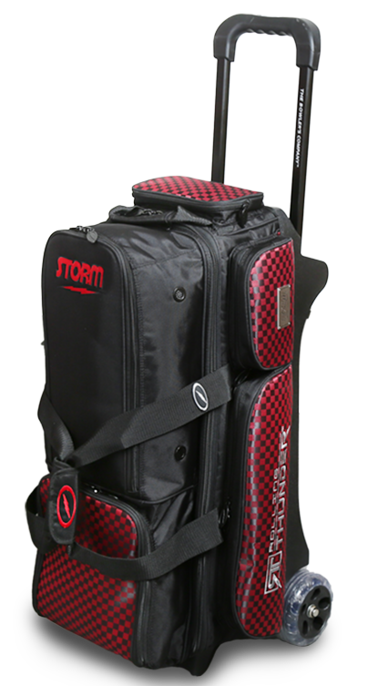 3 BALL ROLL THUNDER CHECKERED BLACK/RED