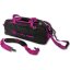 3 BALL CLEAR TOP TOTE ROLL VISE - Colors: BLUE/PINK
