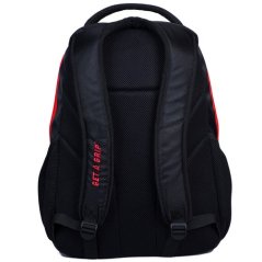 SHUTTLE BACKPACK BLACK/RED ZIPPER