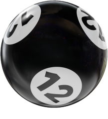 BINGO HOUSEBALL BLACK/WHITE 12 LBS