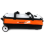 3 BALL GENESIS SPORT MODULAR ROLLER BAG ORANGE