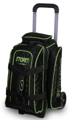 2-BALL ROLL THUNDER BAGS CHECKERED BLACK/LIME