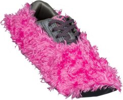 FUZZY SHOE COVER PINK ONE SIZE- PAIR