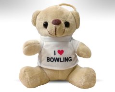 TEDDY BEAR I LOVE BOWLING