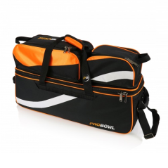 TAŠKA NA 3 KOULE TOTE DELUXE S TAŠKOU NA BOTY ČERNÁ/ORANŽOVÁ
