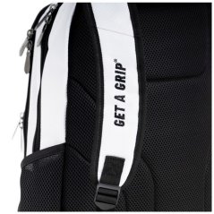 SHUTTLE BACKPACK WHITE/BLACK ZIPPER