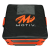 4 BALL BOX TOTE BLACK/ ORANGE