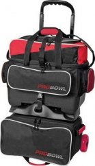 4-BALL ROLL BAGS BLACK/ RED