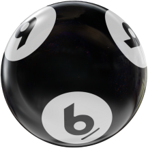 BINGO HOUSEBALL BLACK/WHITE 6 LBS