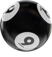 BINGO HOUSEBALL BLACK/WHITE 9 LBS