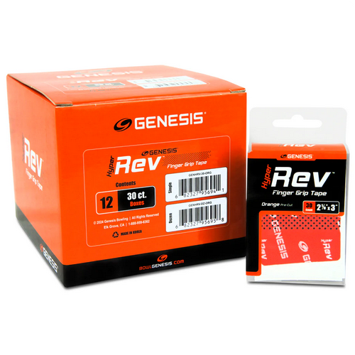 BOWLINGOVÁ TEJPOVACÍ PÁSKA GENESIS HYPER REV ORANŽOVÁ 30 KS